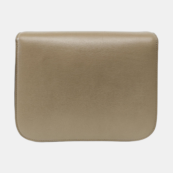 CLASSIC BOX Medium Calfskin Beige