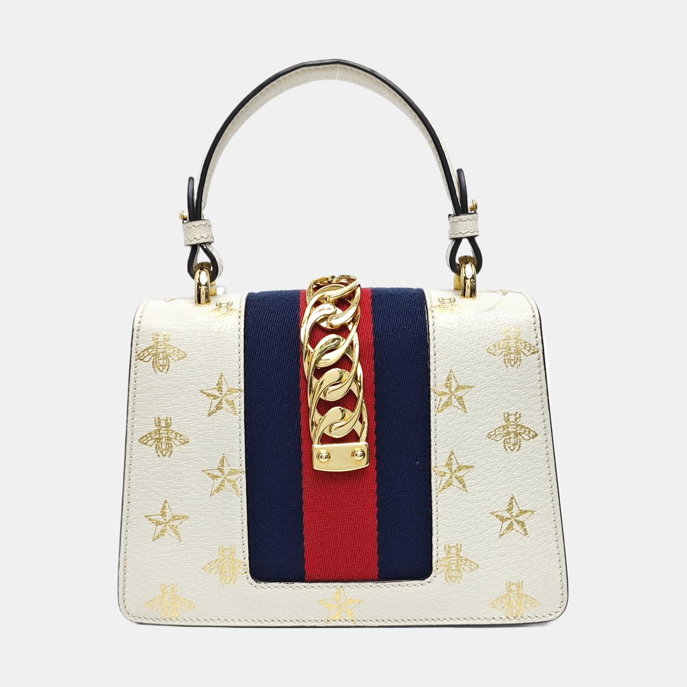 Sylvie Mini Calfskin White