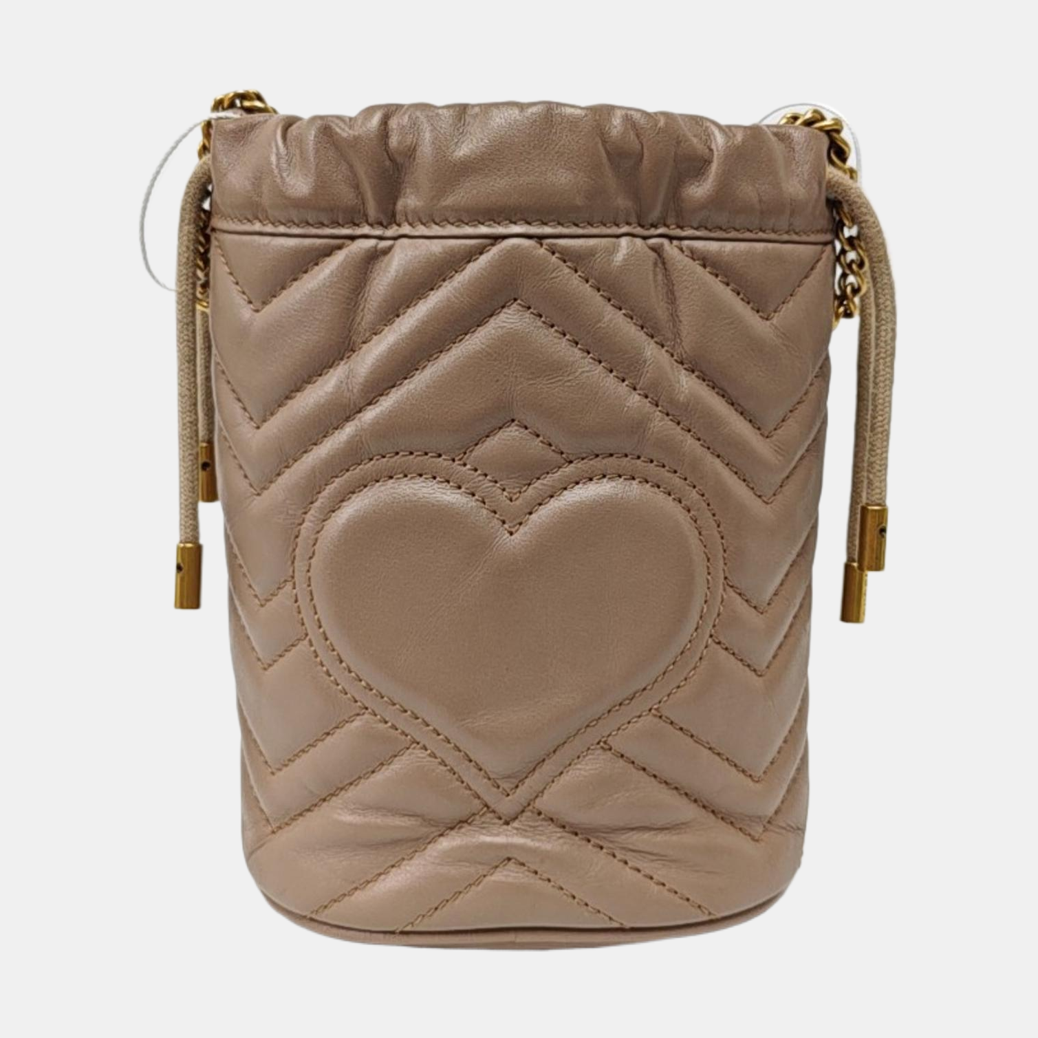 GG Marmont Mini Quilted Calfskin Beige