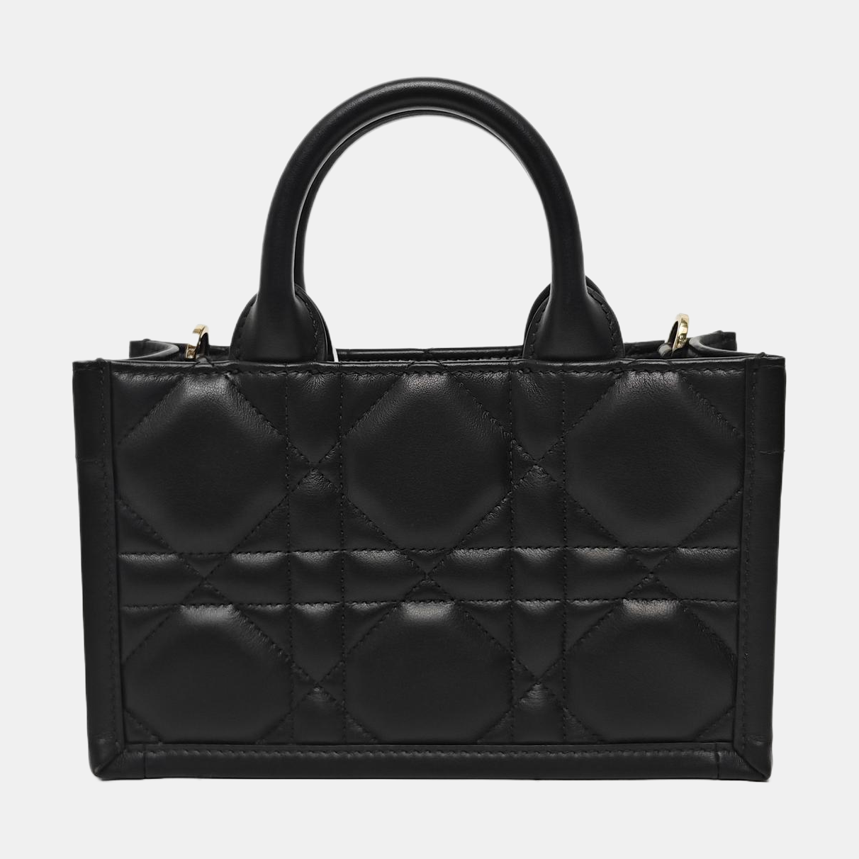 Lady D-Joy Mini Cannage Calfskin Black