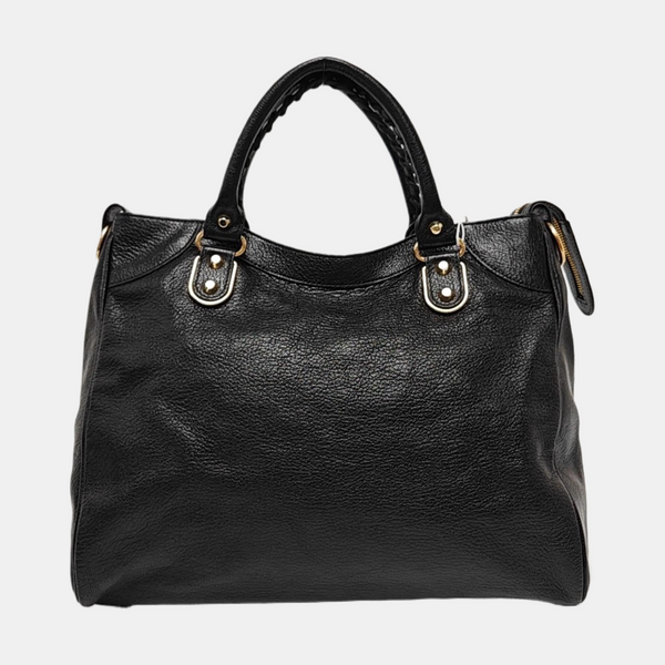 Classic Metallic Edge City Small Lambskin Black