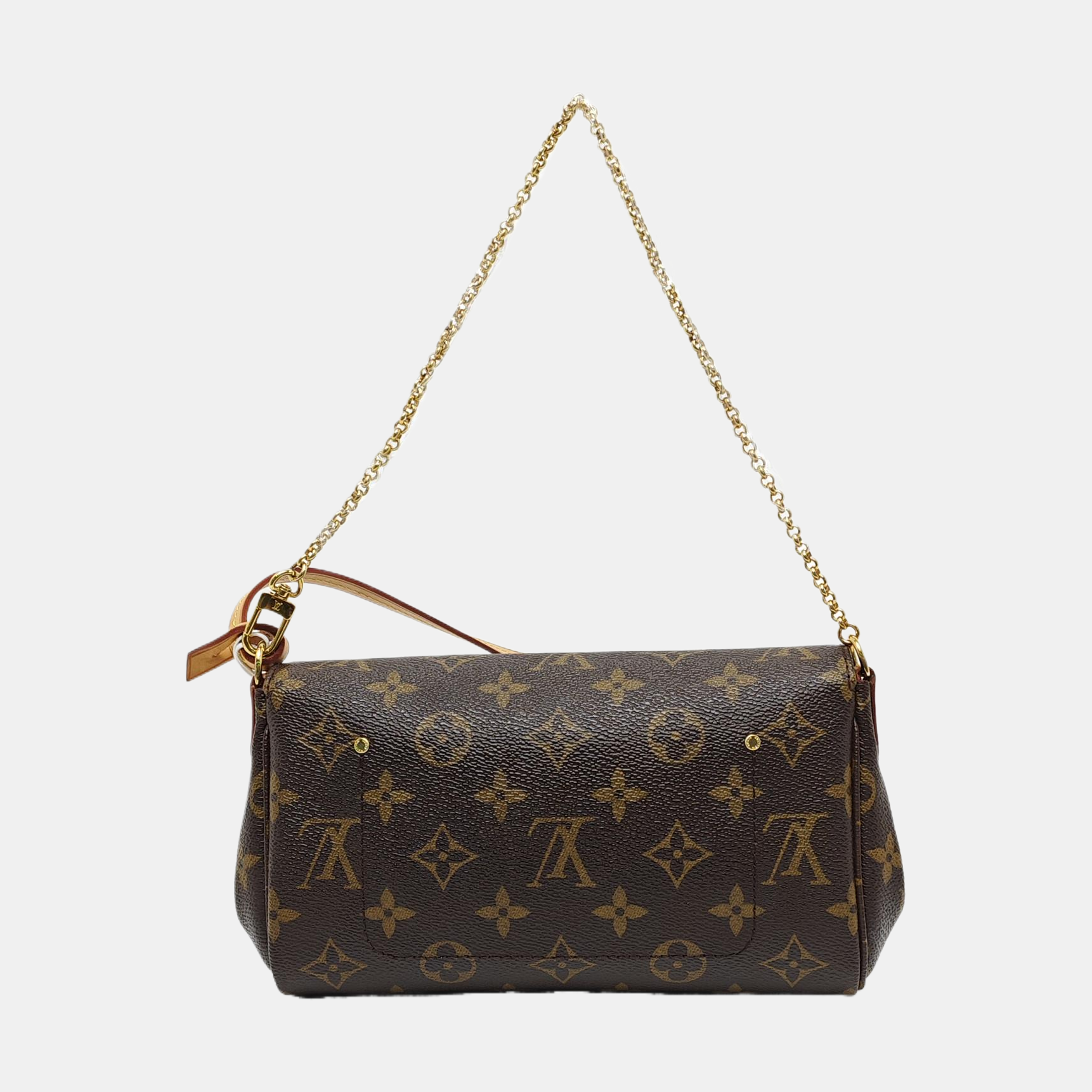 FAVORITE PM Monogram Coated Canvas Brown