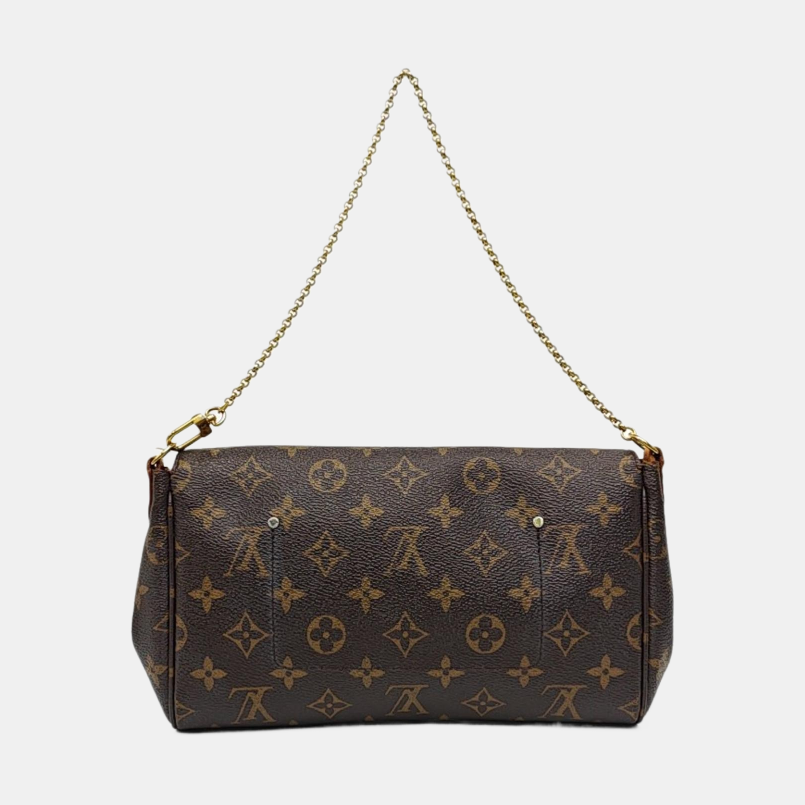 FAVORITE PM Monogram Coated Canvas Brown