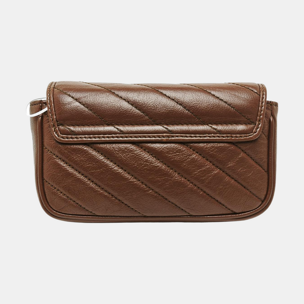 GG Marmont Mini Quilted Calfskin Brown