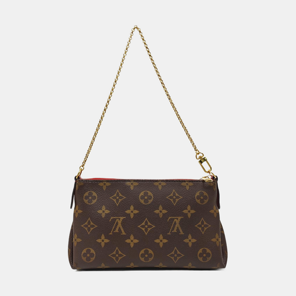 PALLAS Monogram Coated Canvas Brown