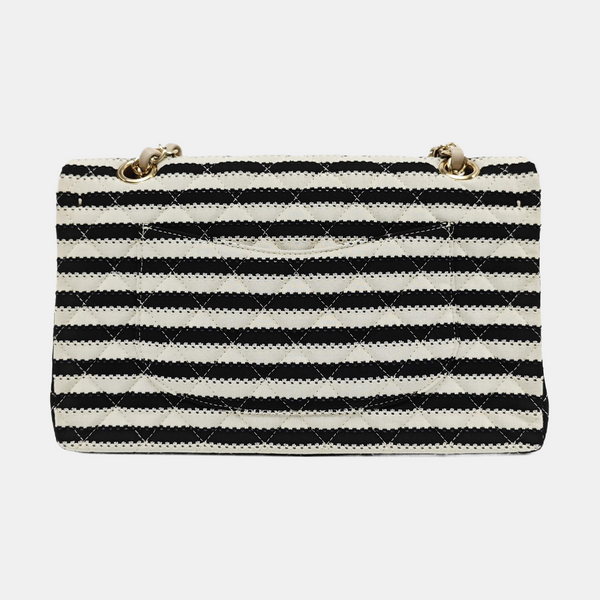 Bolso Flap Clásico Mediano de Tela Acolchada Multicolor