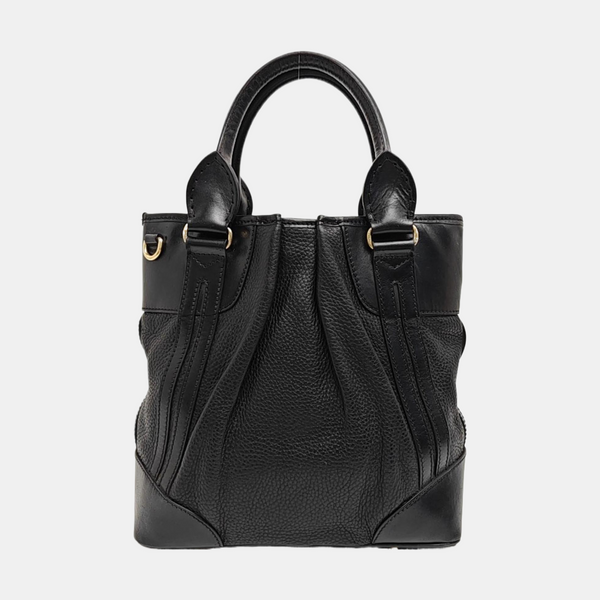 Calfskin Tote Bag Small Black