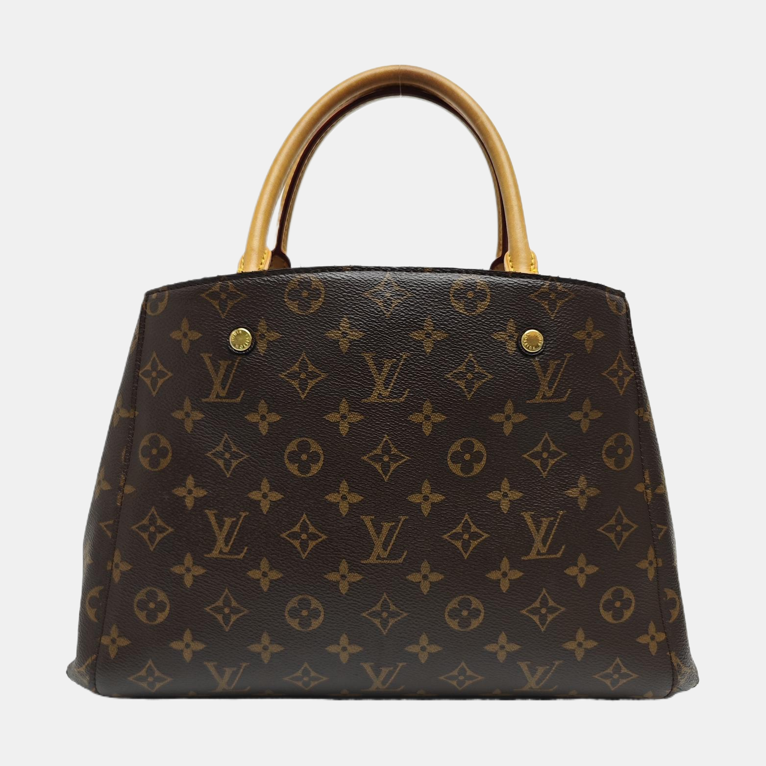 MONTAIGNE Monogram Coated Canvas Brown