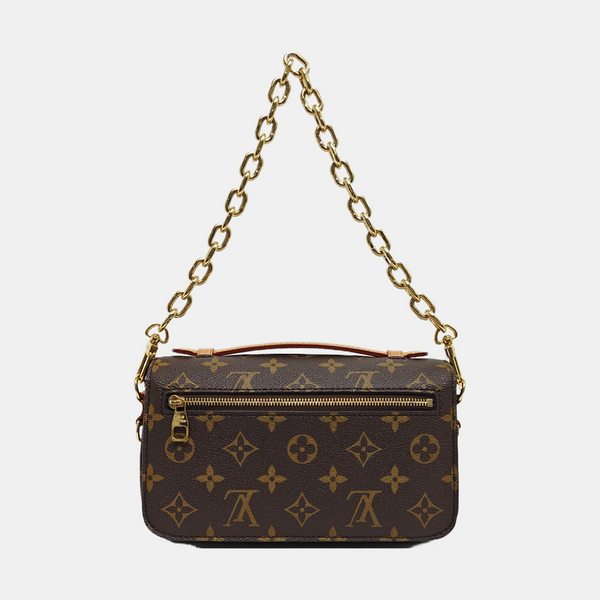 MÉTIS EAST WEST Monogram Coated Canvas Brown