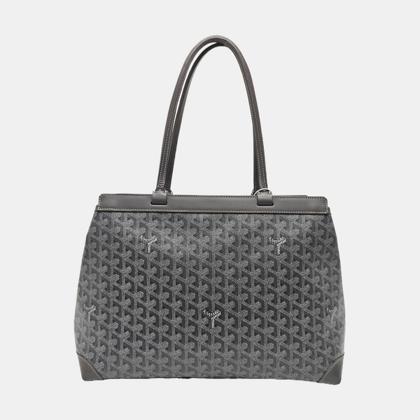 Coated Canvas Tote Bag Gray