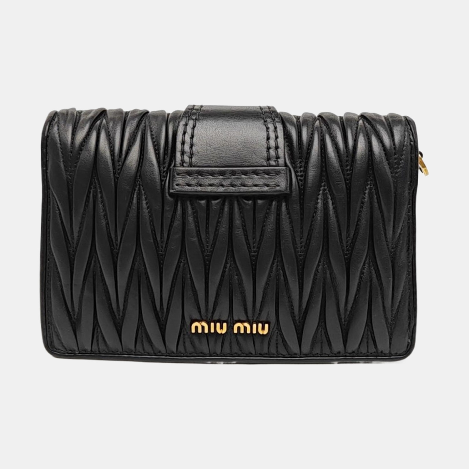 Matelassé Quilted Lambskin Black