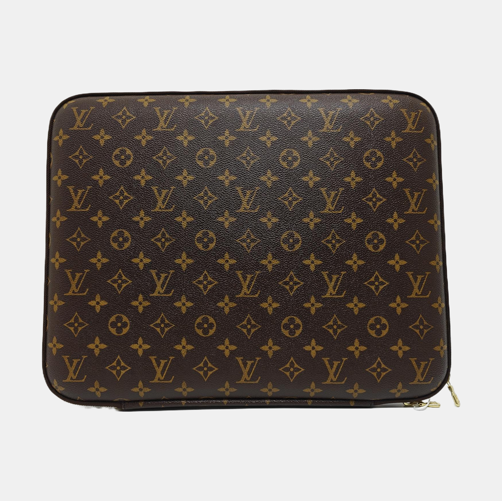 SLEEVE Monogram Coated Canvas Brown