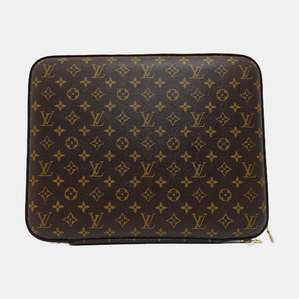 SLEEVE Monogram Coated Canvas Brown