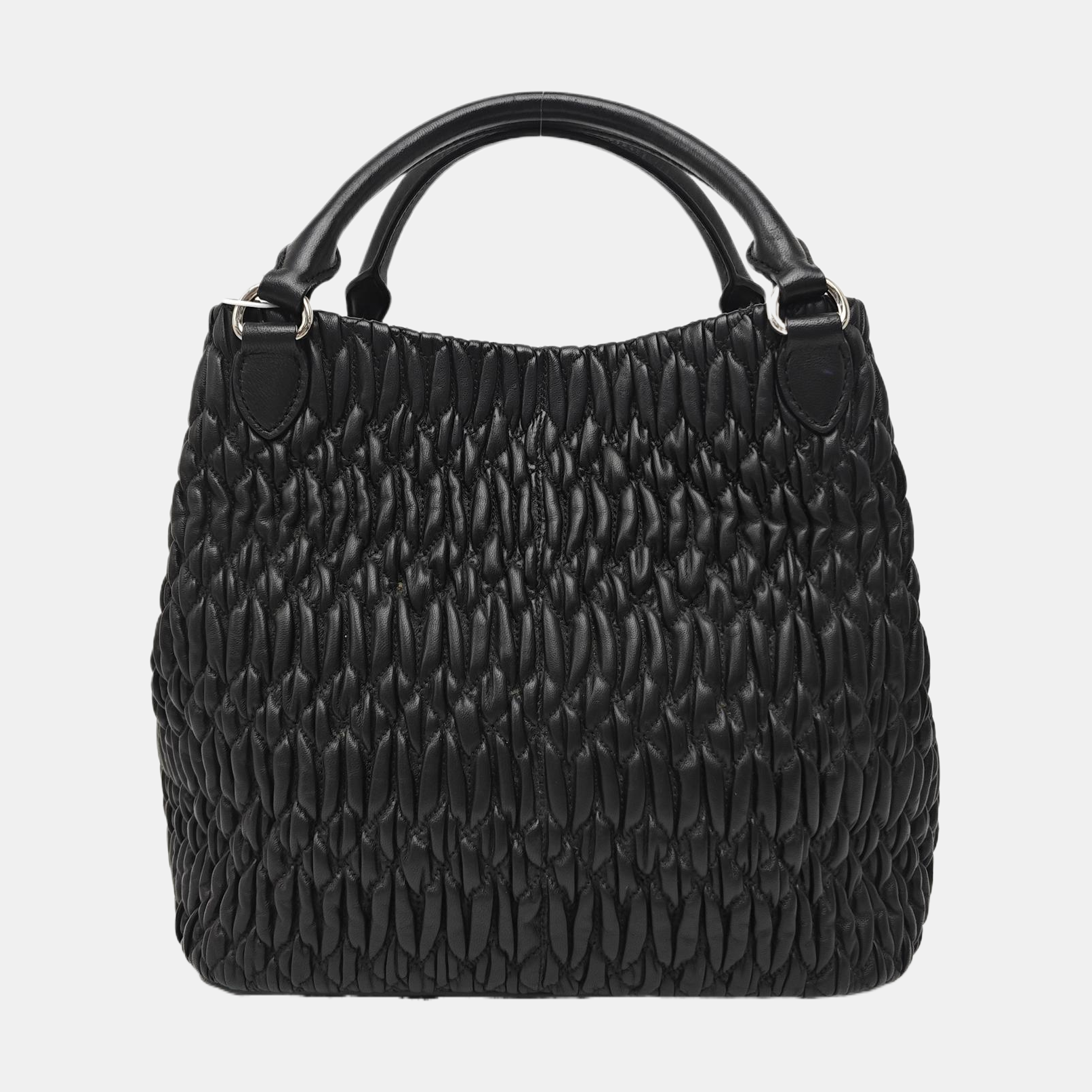 Avenue Quilted Lambskin Black