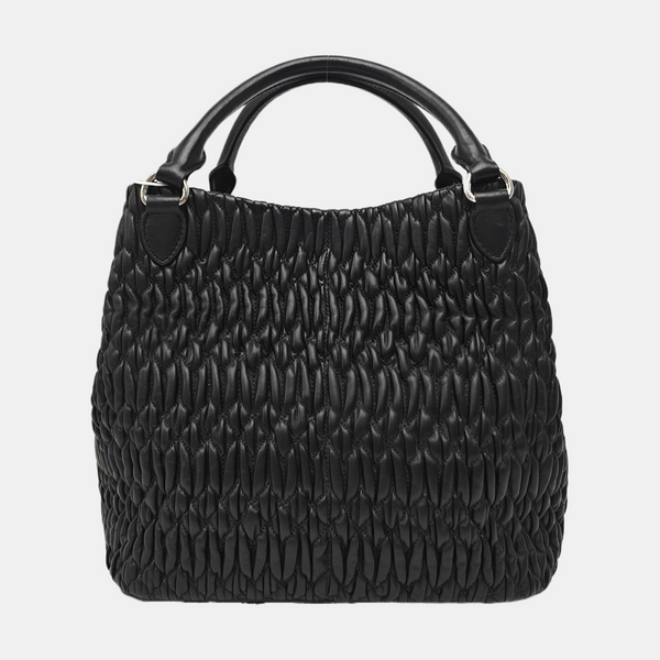 Avenue Quilted Lambskin Black