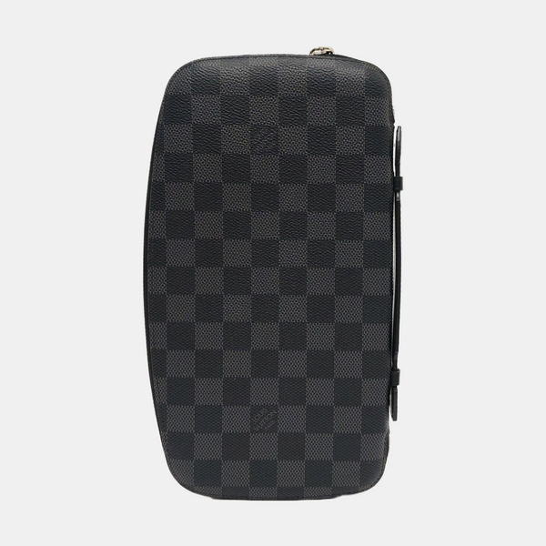 ATOLL Damier Graphite Calfskin Black