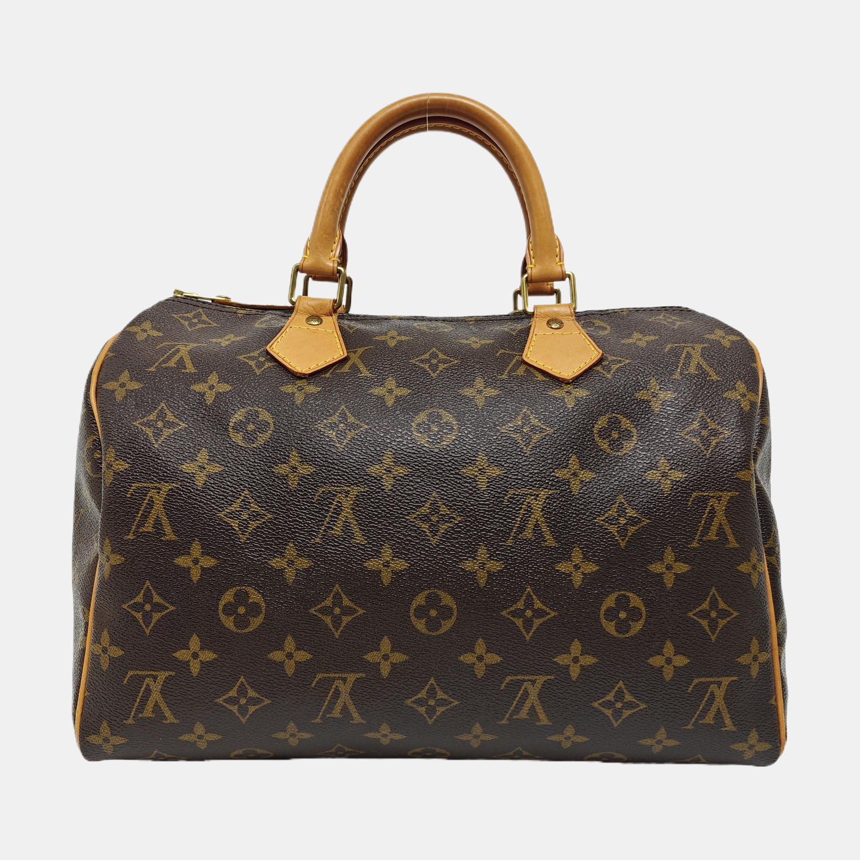 SPEEDY 30 Monogram Coated Canvas Brown