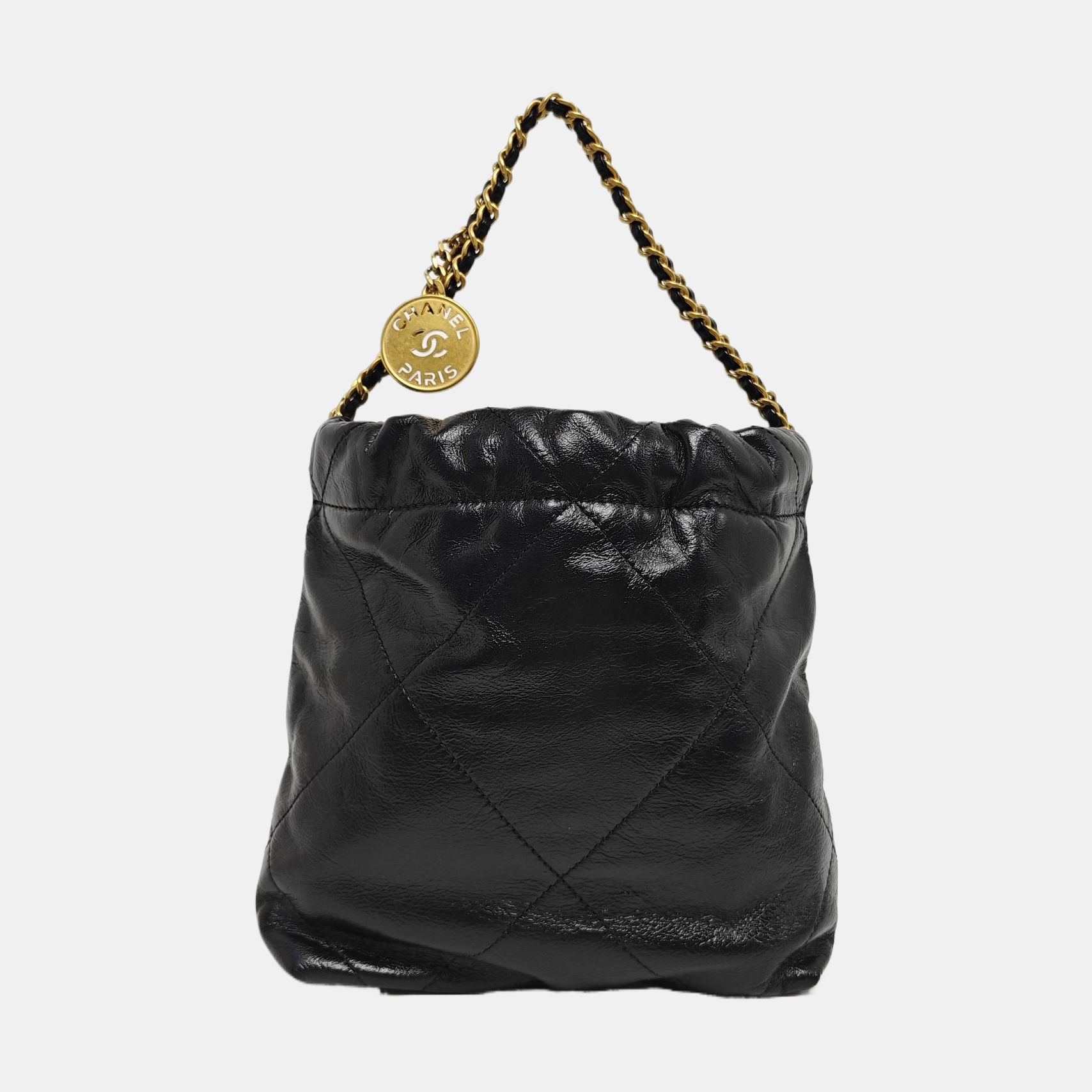 CHANEL 22 Mini Quilted Calfskin Black