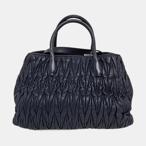 Avenue Quilted Lambskin Blue