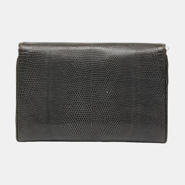 Calfskin Shoulder Bag Gray