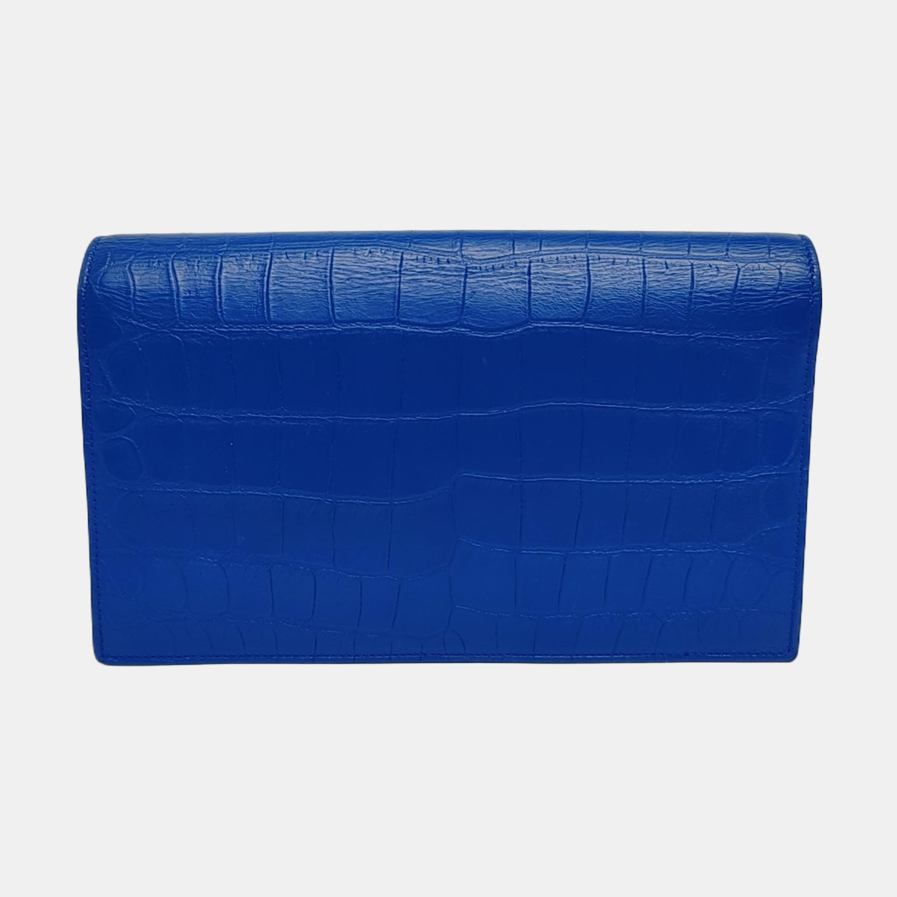 Authenticated pre-owned  KATE Medium Calfskin Blue - Clutch at Looply
