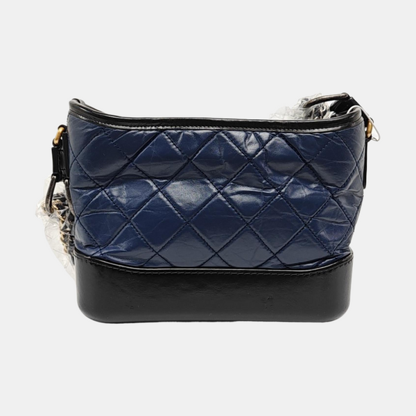 GABRIELLE Small Quilted Calfskin Blue