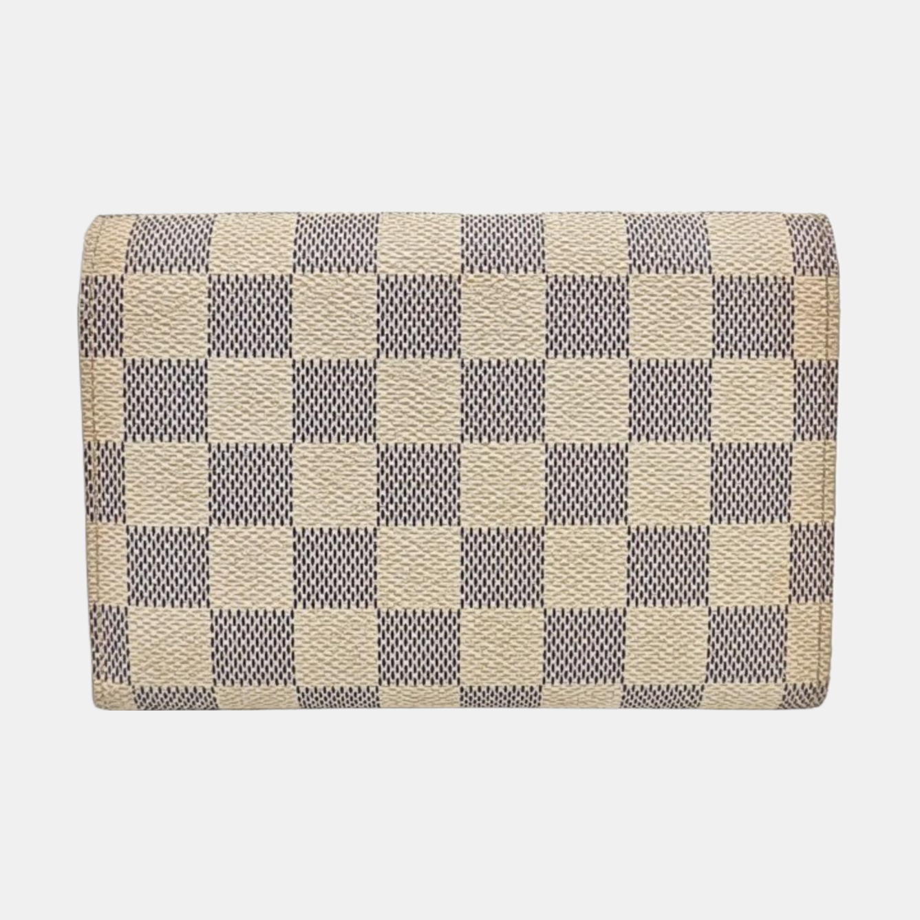 ALEXANDRA Damier Azur Coated Canvas White Wallet