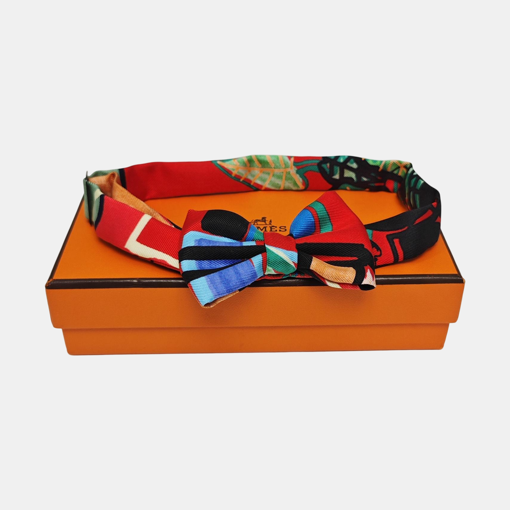 Fabric Bow Tie Red