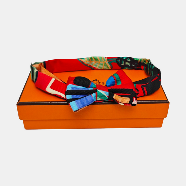 Fabric Bow Tie Red