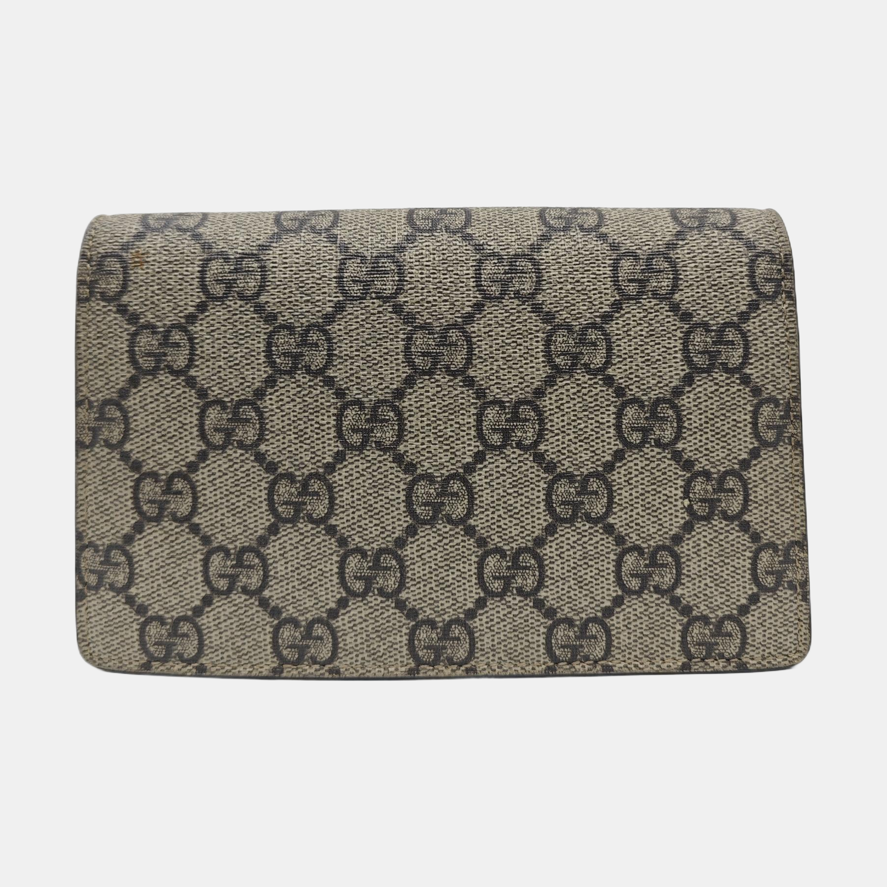 Dionysus Super Mini Monogram Coated Canvas Beige