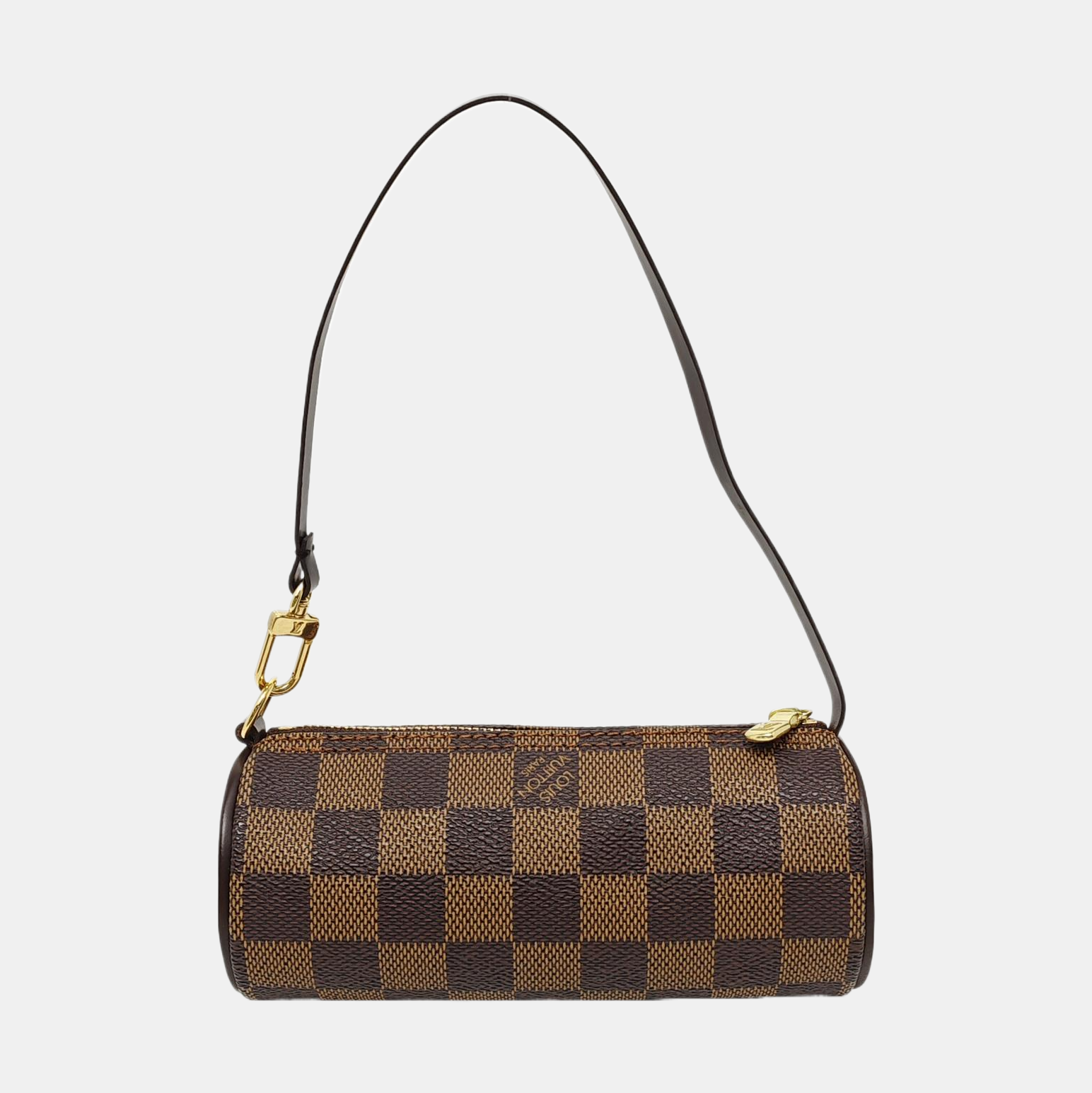 PAPILLON Mini Damier Ebene Coated Canvas Brown