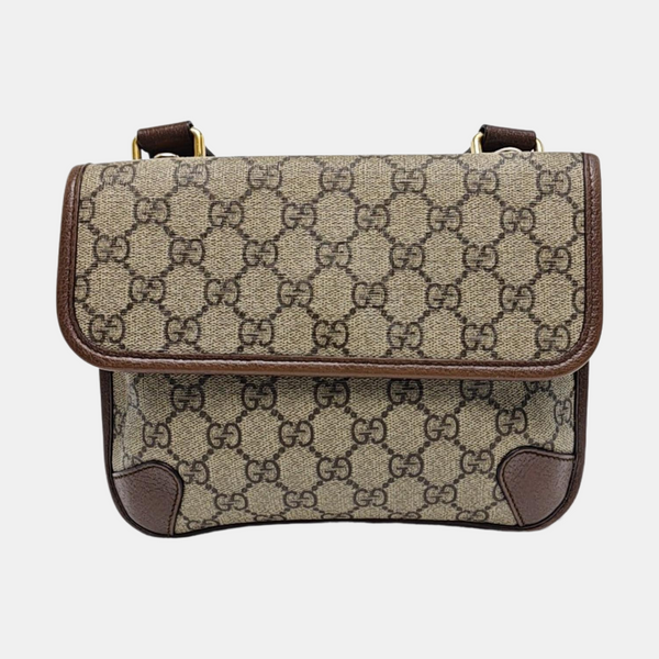 Neo Vintage Small Monogram Coated Canvas Beige