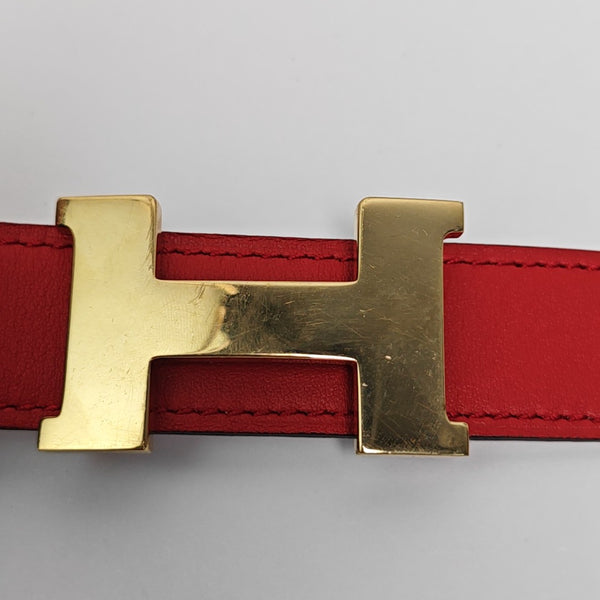 Leather Belt Red