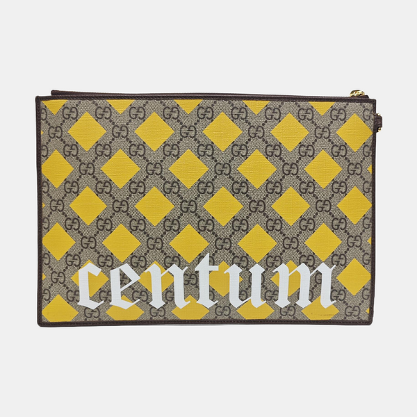 Courrier Monogram Coated Canvas Beige