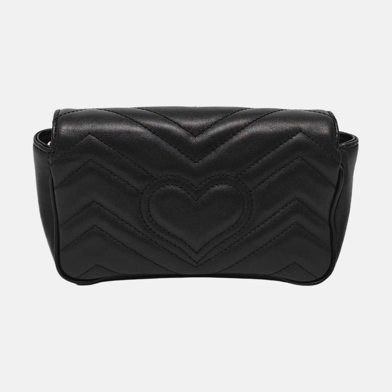 GG Marmont Mini Quilted Calfskin Black