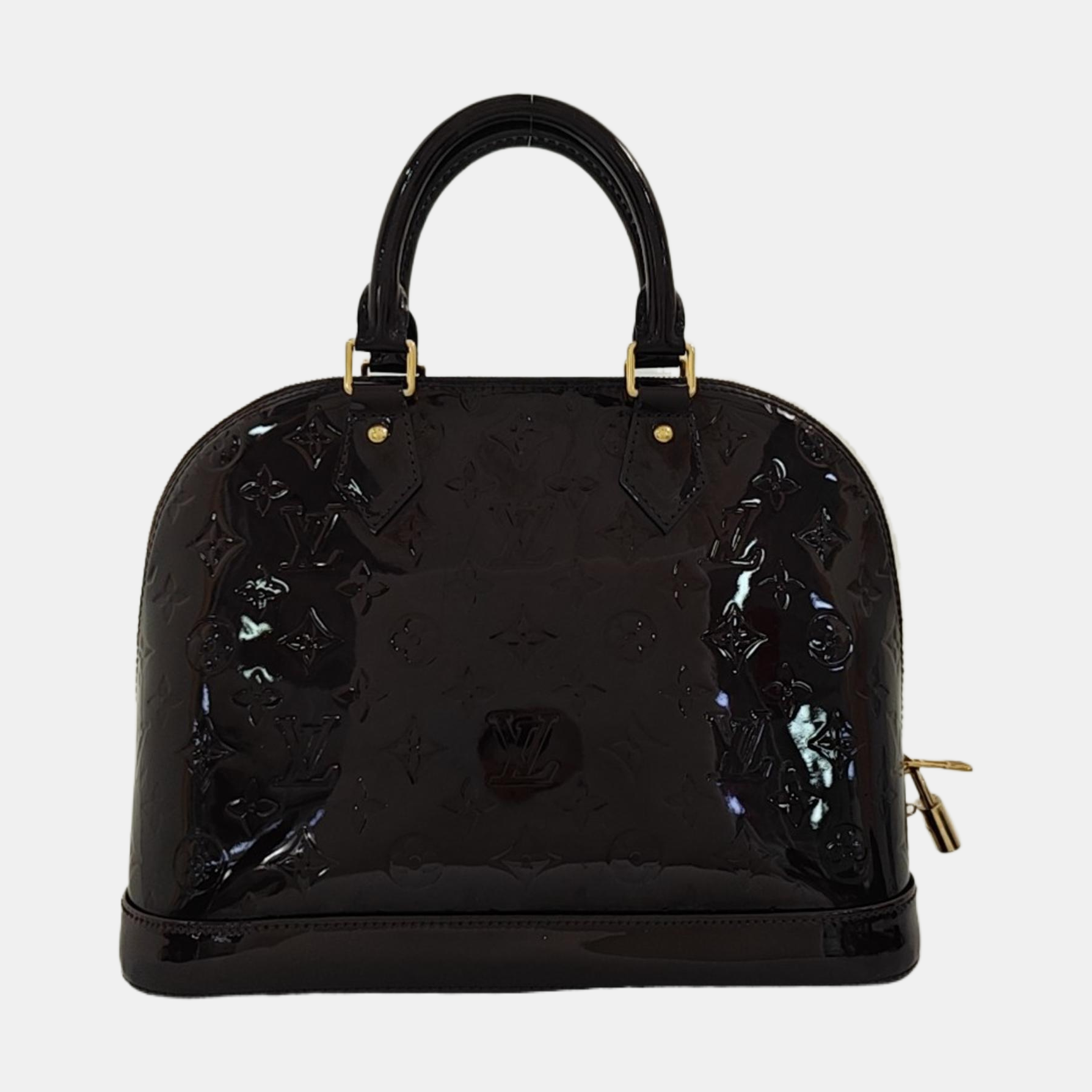 ALMA PM Monogram Patent Leather Red
