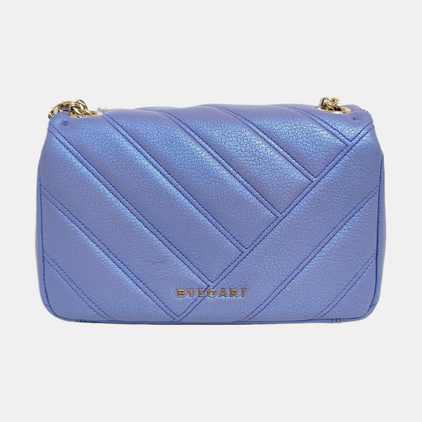 SERPENTI CABOCHON Small Quilted Lambskin Blue