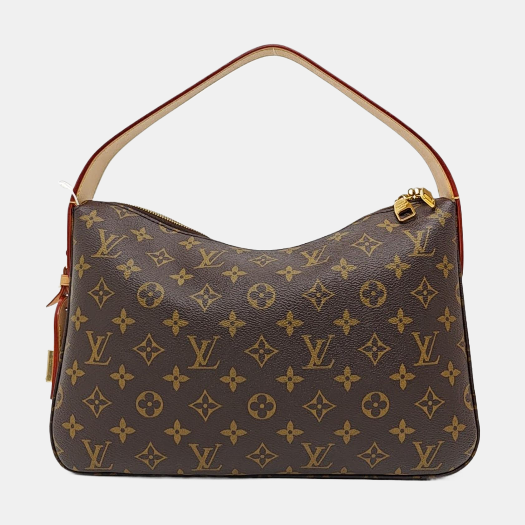 Monogram Coated Canvas Shoulder Bag Brown