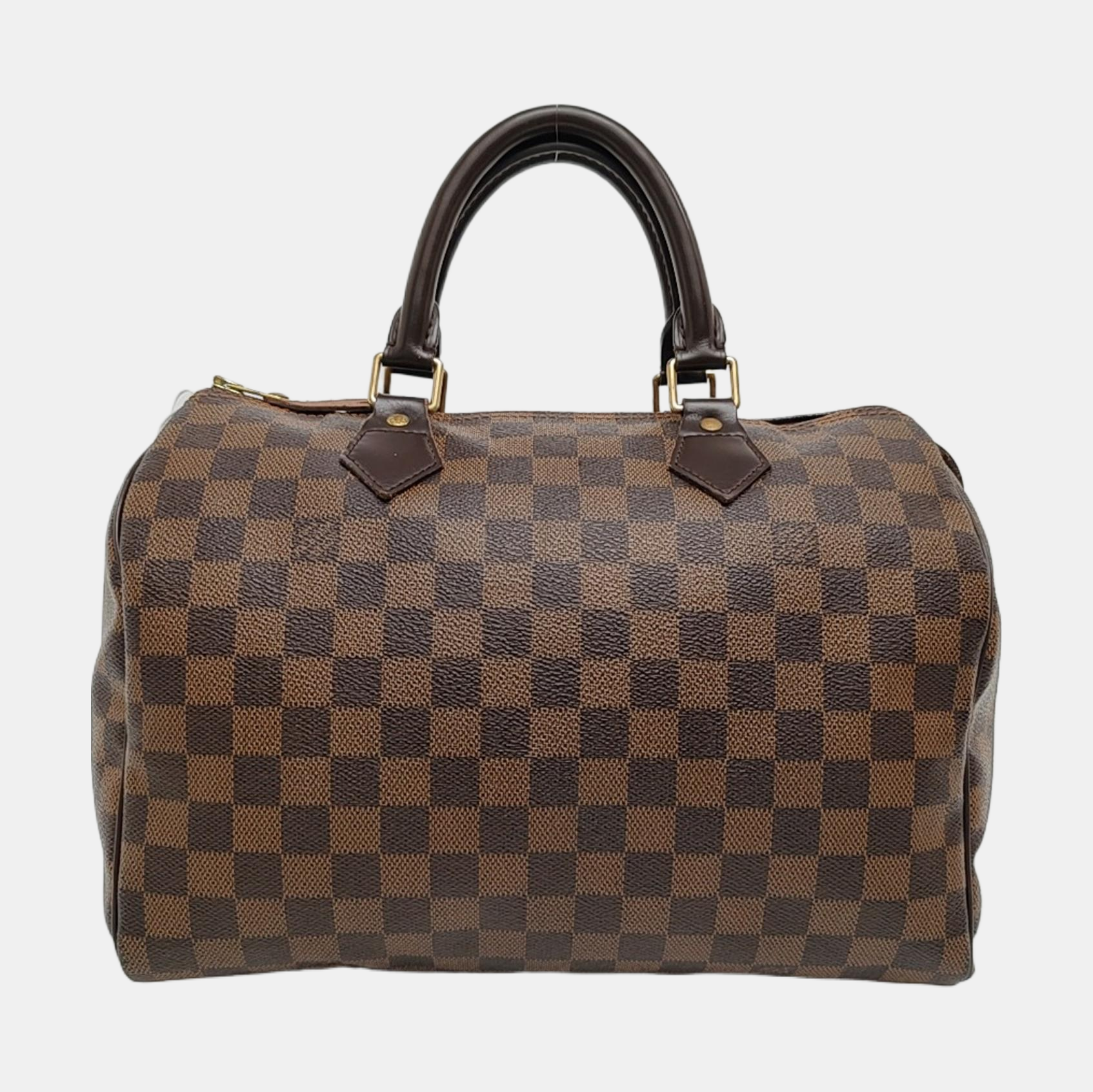 Authenticated pre-owned  SPEEDY 30 Damier Ebene Coated Canvas Brown - Top Handle Bag at Looply