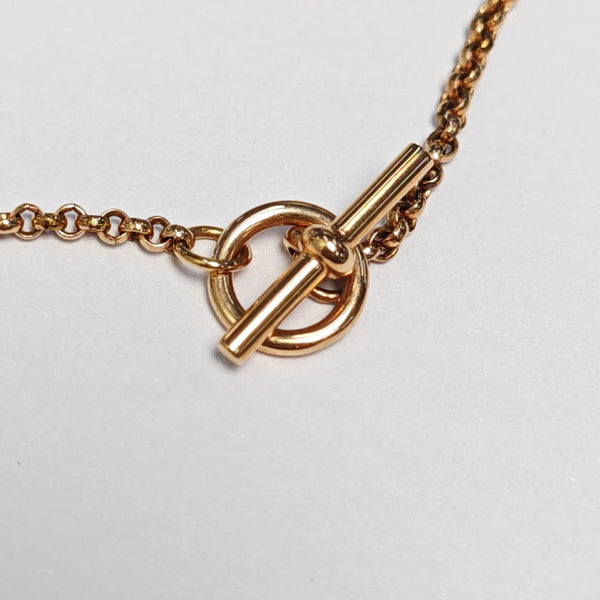 Hermes Ex-Libris 18k Rose Gold Bracelet