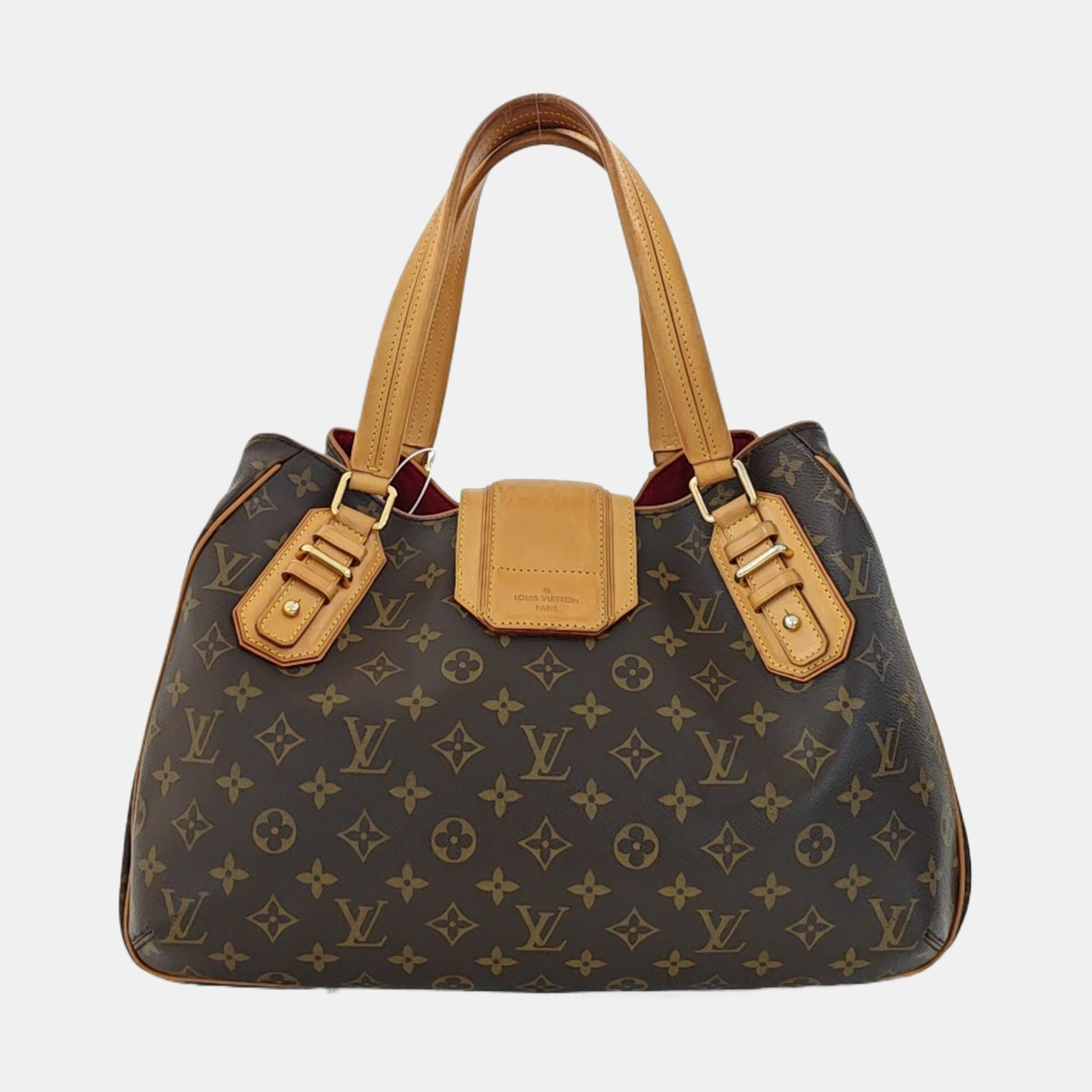 GRIET Monogram Coated Canvas Brown