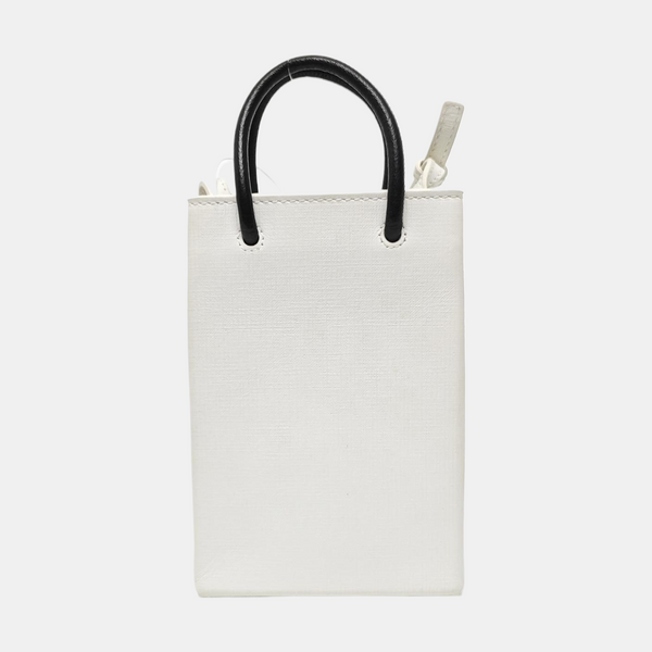 Shopping Bag Calfskin White