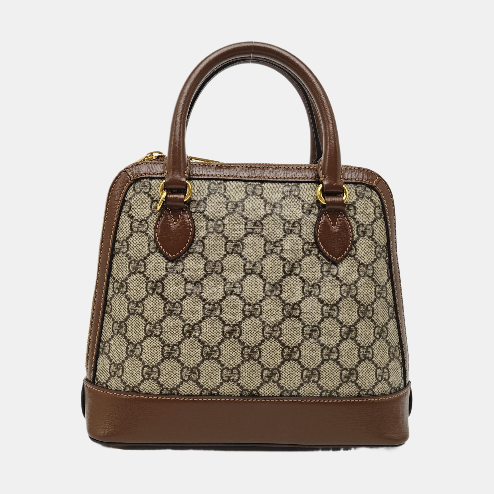 Horsebit 1955 Small Monogram Coated Canvas Beige