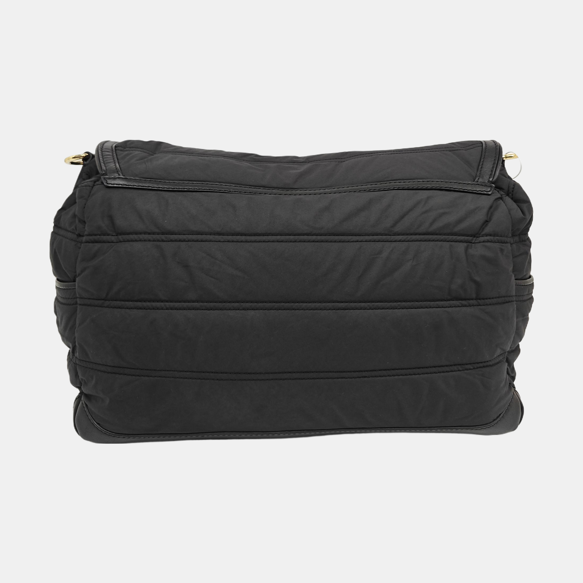 Nylon Shoulder Bag Black
