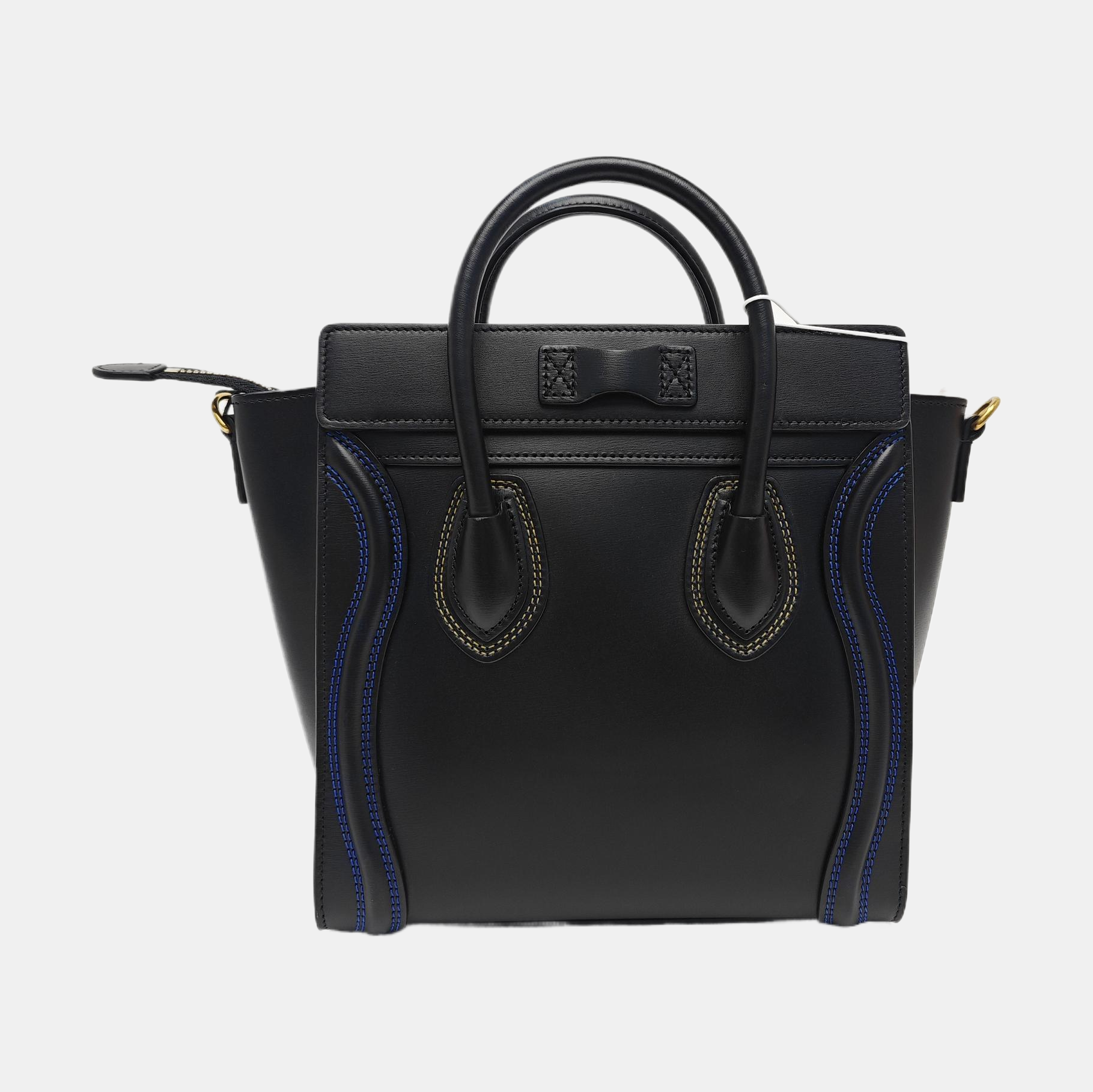 LUGGAGE Mini Quilted Calfskin Black