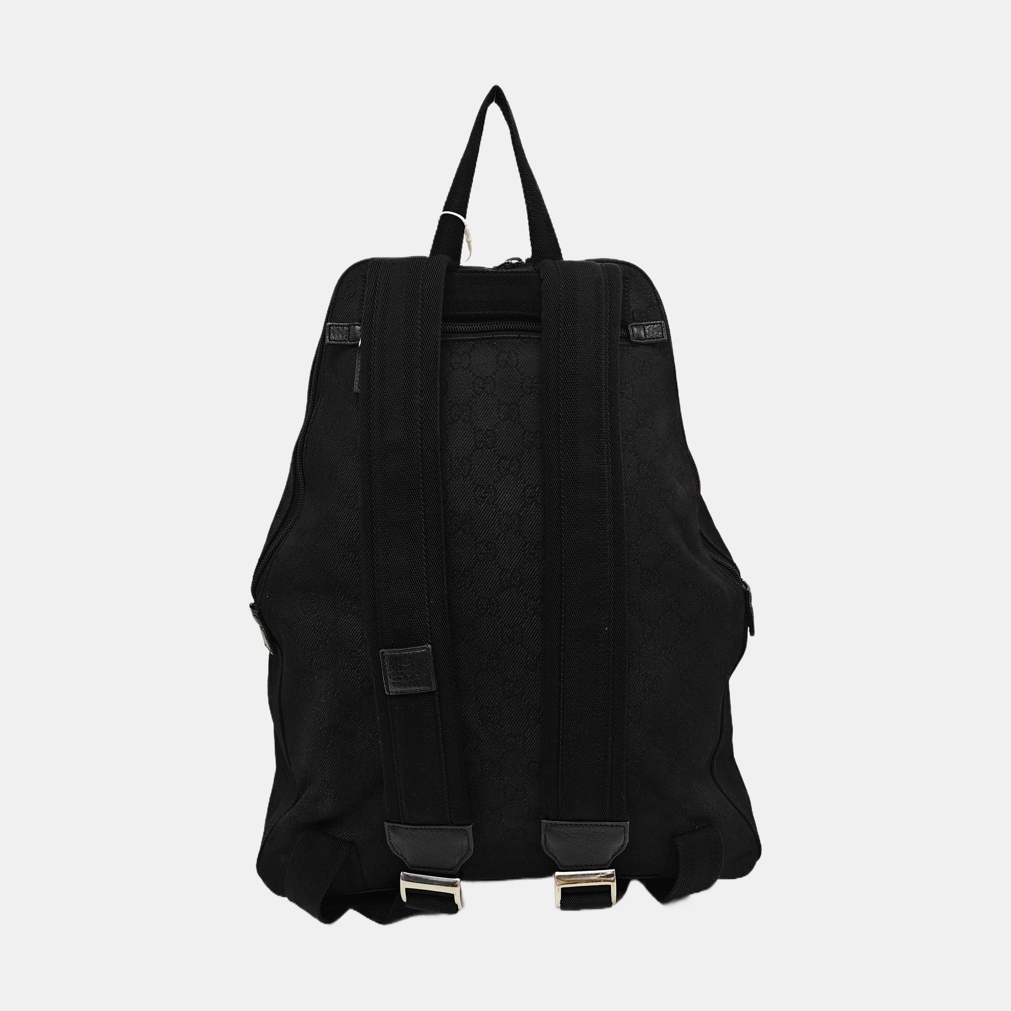 Monogram Canvas Backpack Black