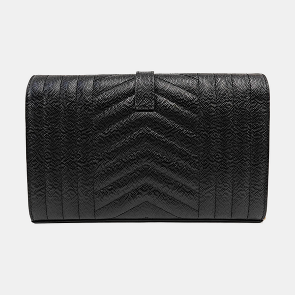 MONOGRAM Medium Chevron Calfskin Black
