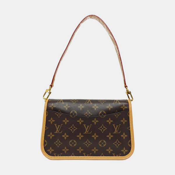DIANE Monogram Coated Canvas Brown