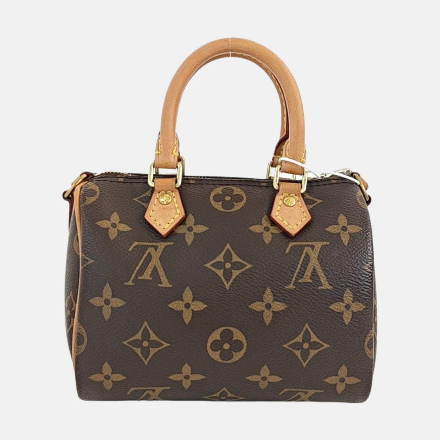SPEEDY Nano Monogram Coated Canvas Brown