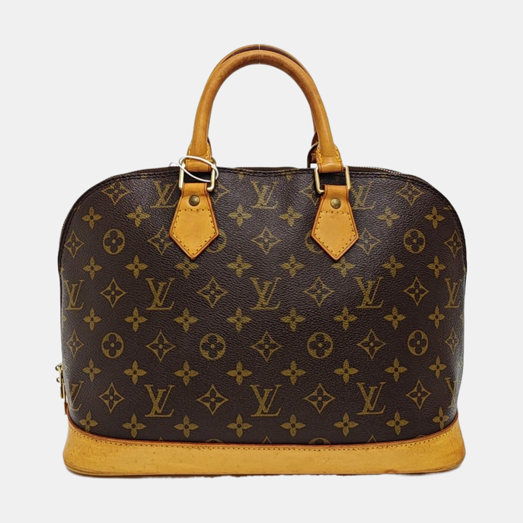 ALMA PM Monogram Coated Canvas Brown